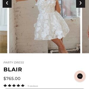 UNTAMED PETALS BY AMANDA JUDGE White Floral Wedding Dress